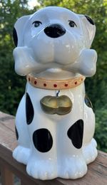 Dalmation Cookie Jar Ceramic King Fong Pottery Corp.