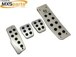 MX5 Pedals Cover Set 4 PC Aluminium Mazda MX-5 Mk3 3.5 3.75 NC 2005>2015 LHD