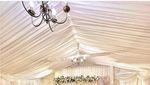 4x8m Pleated Ivory Marquee Roof Lining & Swags