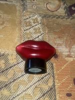 Vintage Soviet USSR Russian Perfume Cologne Lips Bottle FLORA "IRIS" Label 1970s