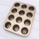 Custard Carbon Steel Muffin Canele Mold Cake Pan Baking Tools Cannele Mould UK
