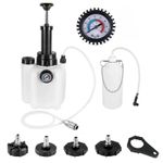 3L Pressure Brake Clutch Fluid Bleeder Bleeding Kit 4 Master Cylinder Adapters