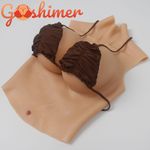 Realistic Silicone Breast Forms Breast Plate Fake Boobs For B-H Cup Crossdresser