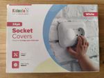 Kidoola Socket Covers Child Proof Home Safe Plug Protectors Pack of 24 - White