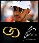 Men’s/Boy’s: Fashionable Polished, One Pair, 9ct Gold Plated 8mm Hoop Earrings