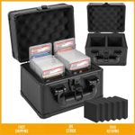 Aluminum Graded Card Storage Box Fits 40+ Slabs 23x17x18cm