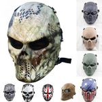 Skull Ghost Full Face Mask Skeleton Tactical Paintball Airsoft CS Warrior Games
