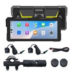 8.1" motorcycle navigation dual camera tpms wireless carplay AA IPX7 waterproof
