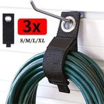 3pcs Heavy Duty Storage Straps Cable Ties Hose Organizer Garage Storage UK Tool