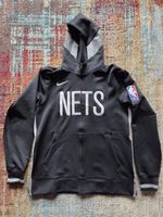 Brooklyn Nets NBA Nike Thermaflex Black Zip Hoodie Size Medium