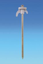 HARD GROUND PEGS X 10 WITH PLASTIC HOOK CAMPING TENT AWNING VW CAMPER