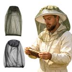 Premium Mosquito Hat Net Mesh Insect Netting Fine Holes Bug Face Shield LO
