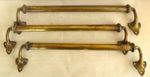 Set of 3 Antique Brass Sash Pulls Door Handles 38cm