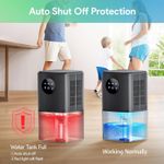 1.7L Mini Dehumidifier Ultra Quiet Auto Shut Off Timer Damp Mould Bedroom Home