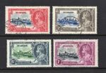 M30204 St Helena 1935 Silver Jubilee Set X4 Fine Used Sg  124/7 Cat £42