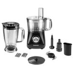 Daewoo All-in-1 Electric Food Processor Chopper & Blender Smoothie Maker Jug 2L