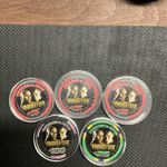 MGM Grand Mayweather vs Hatton Casino Chips Lot – 3x$5 1x $25 1 $100 Boxing 2007