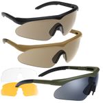 Swiss Eye Raptor Operators Safety Glasses 3 Lenses Eye Protection Airsoft Range 