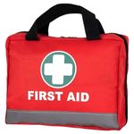 FIRST AID KIT 200 MEDICAL EMERGENCY BAG HOME EU TRAVEL CAR TAXI WORK POUCH UK