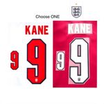 Harry KANE #9 name print and number 2026 E ngland Heat Transfer CHOOSE ONE
