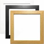 Square Picture Photo Frame Frames Black White Oak Poster Modern Wood Effect Size
