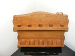Rare and Unusual Robert Mouseman Thompson golden oak early 1960s  pipe rack