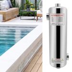 60kW Stainless Steel Swimming Pool Heat Exchanger 485 x 134 mm Pool Heating NEW