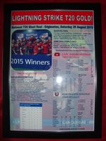 Lancashire Lightning T20 Blast winners 2015 - framed print