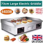 4400W Commercial Electric Griddle Countertop Hotplate BBQ Grill Catering Bacon