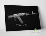 AK-47 Rifle Gun Canvas Art Wall Art Print Picture Framed Home Decor -E522