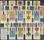 AMALGAMATED TOBACCO-FULL SET- MEDALS OF WORLD 1959 (BLUE BACK+CAPTION 25 CARDS) 