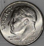 2023 Philadelphia Roosevelt Dime 10C Business Strike Copper KM#195
