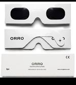 ORRO 45mm Solar Eclipse Glasses, 2 Pack, Fits Over Optical 2 White Keepsake