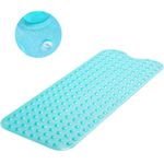 Extra Long Non Slip Shower Bath Mat 100x40cm 200 Suction Cups Anti Mould