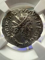 Romano-Gallic Empire Postumus, AD 260-269 BI Double-Denarius NGC AU