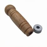 Wooden Handle Tapered Replacement Grip Natural for Workshop, DIYers