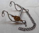 H Cav Horse Bit British Army Issue The Life Guards Chrome Mouthpiece & Insignia