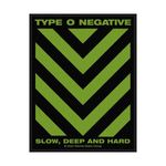 TYPE O NEGATIVE slow deep & hard 2022 WOVEN SEW ON PATCH official merchandise