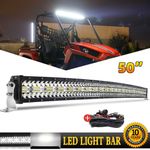 For Can-am Maverick X3 DS RS MAX Curved 50" LED Light Bar Upper Roof Wiring kit