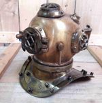 Diving Divers Helmet U.S Navy Mark V Real Antique Finish Vintage Maritime