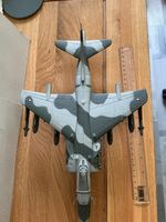 MASSIVE VERY RARE DIECAST 1/40 AV-8 HARRIER ON STAND, approximately 35cm long