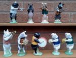 BESWICK - THE PIG PROMENADE - SELECTION OF PIG BAND FIGURES INCLUDES SINCLAIRS.