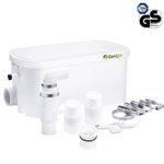 Sanigo Shower Pump 250W Quiet Macerator Pump 100L/min 2 Inlets Shower Sink 8m