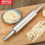 Stainless Steel Rolling Pin Kitchen Baking Non Stick Pastry Pie Dough Tool 43CM