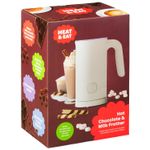 Hot Chocolate Maker Milk Frother Electric Latte Cappuccino Whisk - White