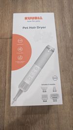Kuubia Pet Hair Dryer for Dogs and Cats with 4 Nozzles & Adjustable Temperature