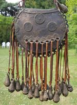 Nupe Antique Metal Tribal Bronze Bag Purse Pouch Nigeria African