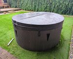 Balboa Round Hot Tub Spa Heater Hydrotherapy Jets Cover Black/White