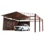 Wooden Retro Car Shelter 1:18 Scale – Shed Garage Diorama Kit Display SIZE 1/18