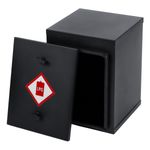 GAS SAFETY LOCKER For VW Tansporter motorhome heavy STEEL no hinges BLACK